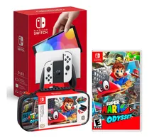 Comprar Consola Nintendo Switch Oled Blanco+mario Odyssey Y Estuche