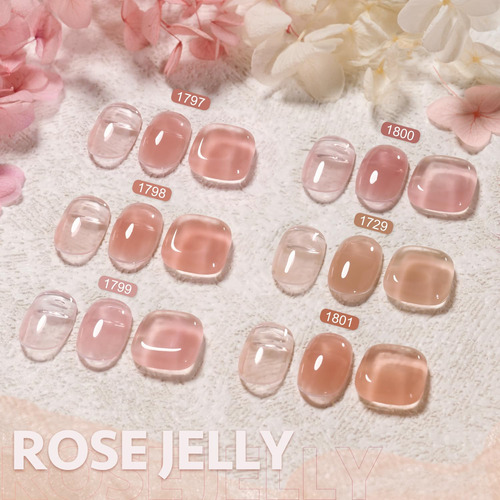 Set De Gel Constructor Gaoy, 6 Colores, Para Uñas, 7,3 Ml, S