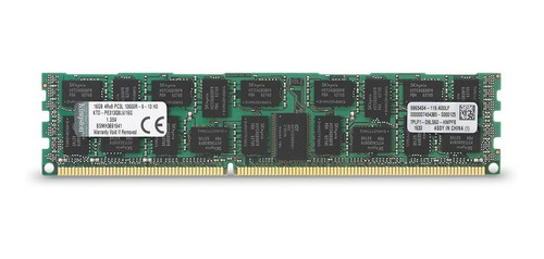 Memoria Ram 16gb Kingston 1333mhz Ddr3 Pc3-10666 Reg Ecc Quad Rank X8 Low Voltage Para Select Dell Servers Ktd-pe313q8lv