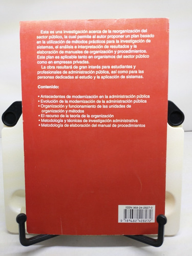 Organización Y Métodos En La Administración Pública