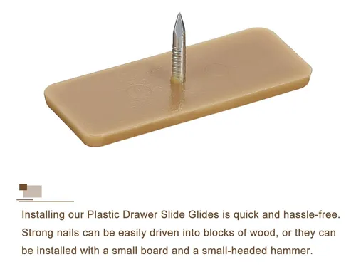Diapositivas De Cajón Uxcell, 20pcs 31.7x12.7 Mm - Guías De