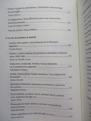 Imagen 5 de 10 de Hist Feminista De La Literatura Argentina 1 Otros Comienzos