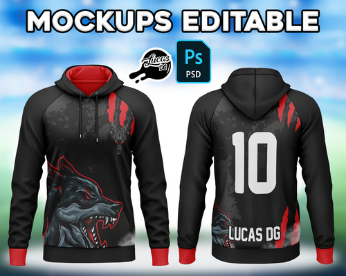Mockups Editable Psd - Buzo Canguro - Egresados
