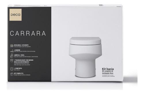 Vaso Sanitário Convencional Deca Carrara Kp.60.17 Branco