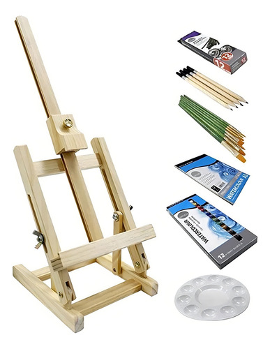 Conjunto de pintura em aquarela Daler Rowney Simply 38 peças com cavalete