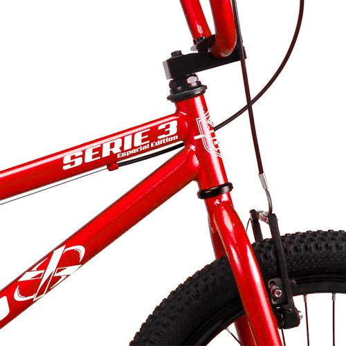 Bicicleta Bmx Aro 20 Pro-x Série 3 Freio V-brake Cor Vermelho Metal