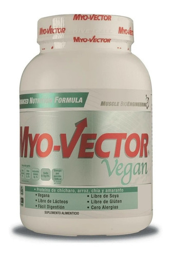 Proteina Vegana Myo Vector Vegan 3 Lbs Variedad Sabores Sabor Fresa Chocolate