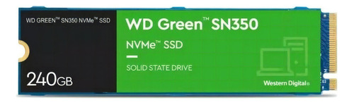 SSD de disco sólido Wd 240 GB 2,5 Nvme Pcie M2 2280 Green Sn350