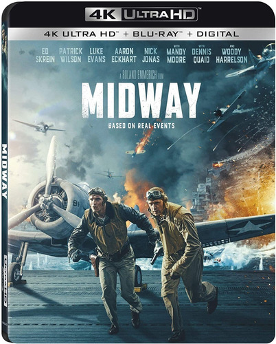 Midway | Blu Ray 4k + Blu Ray + Digital Película Nuevo