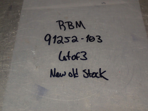 Rbm 91252-103 Relays New Old Stock (lot Of 3) See All Pi Zza