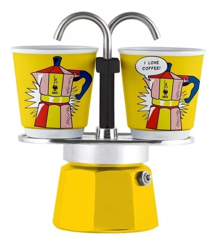 Cafetera Bialetti 2 Tazas Greca Set Tu Y Yo Exprés Kandinsky