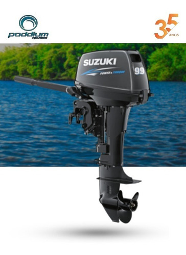 Imagem 1 de 9 de Motor Suzuki Dt 9.9hp A 2t Novo Frete Grátis Poddium Náutica