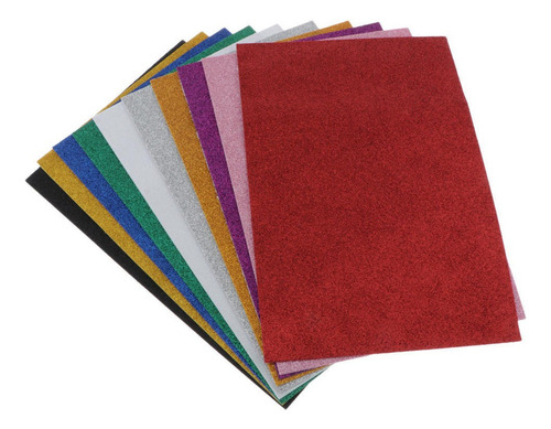 10pcs Glitter Eva Foam Sheets Folhas De Espuma Adesiva De