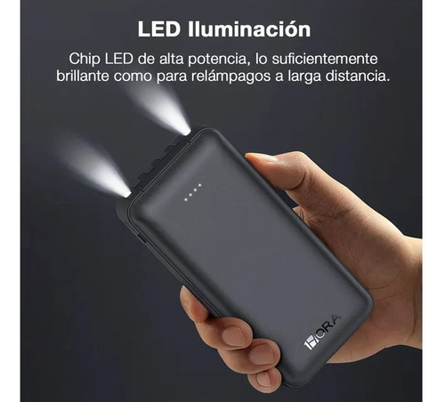 Batería Portátil 1hora 10000mah Usbc V8 Para iPhone Android