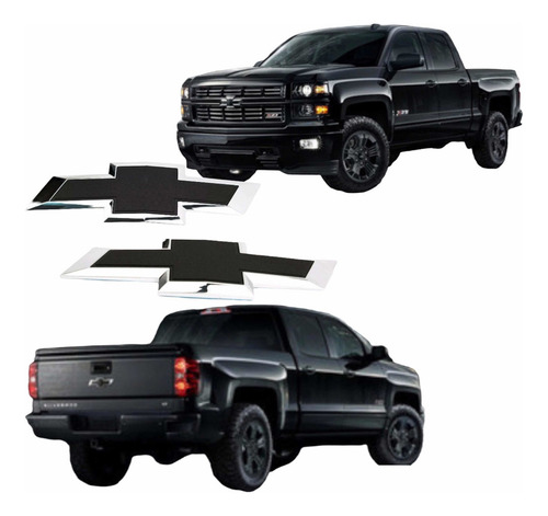 Bz Emblemas Chevrolet Cheyenne Silverado Parrilla Y Trasero