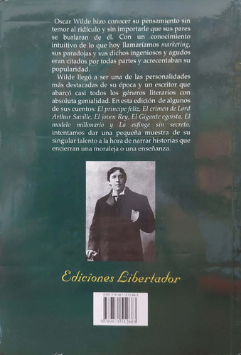 El Príncipe Feliz Y Otros Cuentos Wilde Libertador Nuevo *