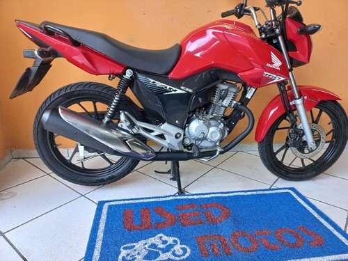 Imagem 2 de 10 de Honda Cg Fan 160 2021 Vermelha