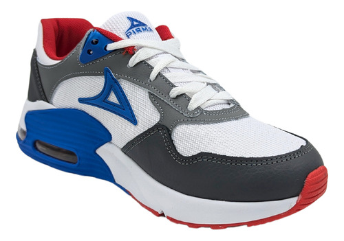 Tenis Para Niños Talla Grande Pirma Max Bolt 5068 Gris Azul