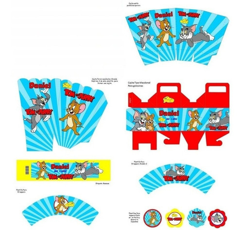 Kit Imprimible Tom Y Jerry Fiesta 3x1