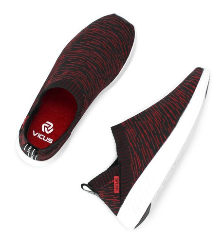 Zapatilla Vicus Loose Flyknit Rojo Negro