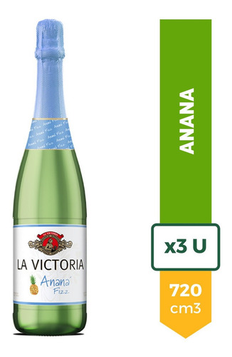 Anana Fizz La Victoria Botella 720ml Pack X3 La Barra Oferta