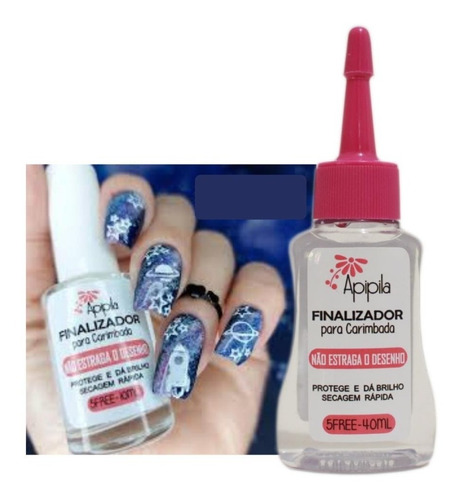 Imagem 2 de 6 de Kit Esmalte E Carimbos Apipila
