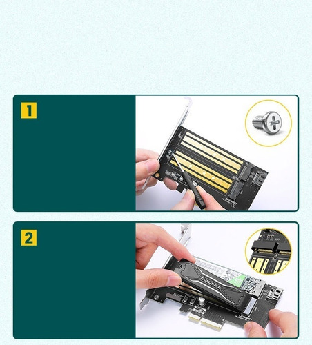 Adaptador Tarjeta De Expansion Pcie M2 Sata Nvme - Ugreen