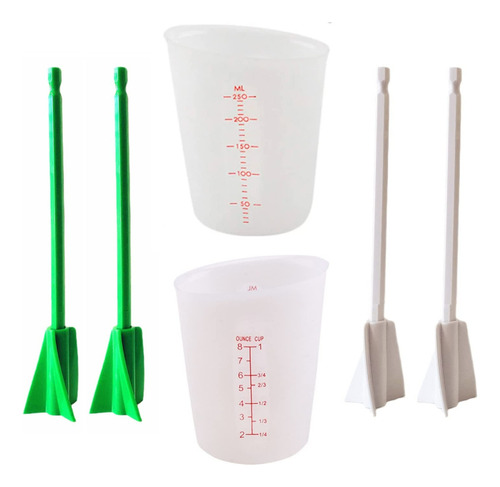 Kit De Herramientas De Tazas Medidoras De Resina De Silicona