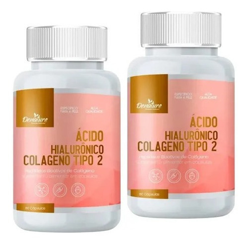 Imagen 4 de 4 de Colageno Tipo 2 Con Ácido Hialurónico + Vitamina C Denature