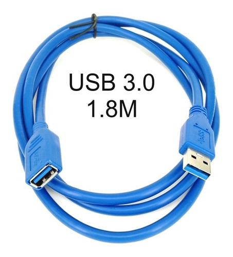 Cabo Usb3.0 Extensor 1.8 Metros Azul Kc-0192