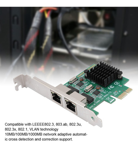 A Rede Gigabit Pci-ex1 De Porta Dupla 10/100/1000 Mbps