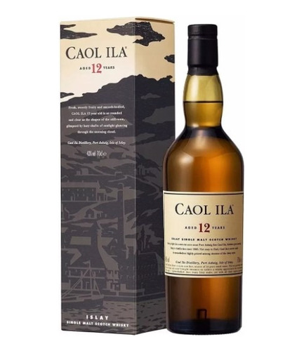 Whisky Caol Ila 12 Años 750cc Single Malt Islay