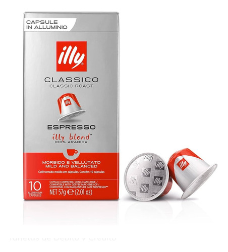 Cápsulas Café Illy Compatibles Nespresso  Classico/espresso 