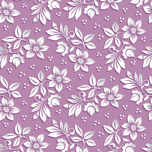 Papel De Parede Floral Efeito 3d