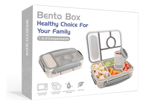 Amathley Bento Box Lonchera Para Adultos, Lonchera Para Niño