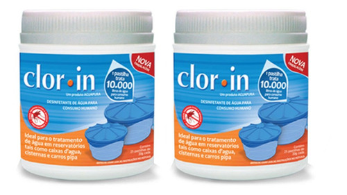 Kit 5 Clorin Desinfetante Para Água Consumo Humano 10.000lt