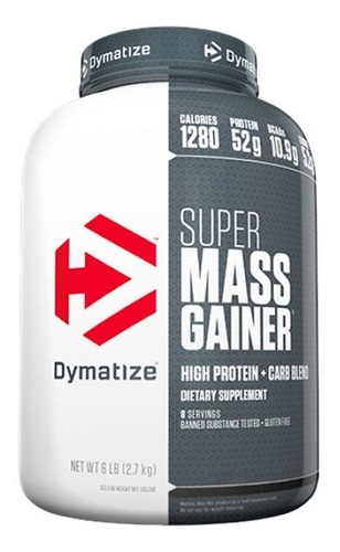 Super Mass Gainer  6 Lbs  Dymatize Con Registro Invima