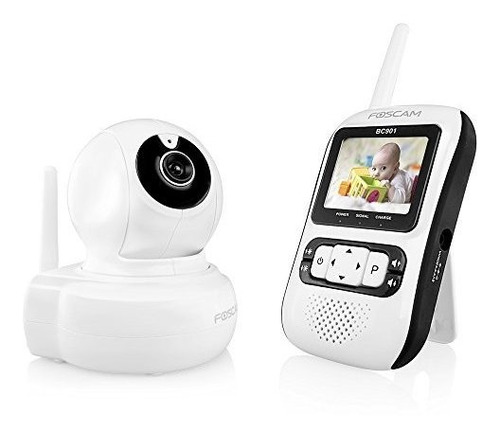 Foscam Baby Monitor De Vigilancia De La Cámara, Blanco - Neg