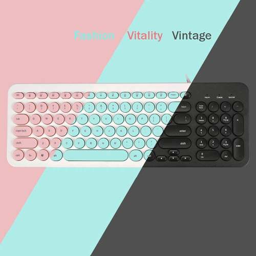 Wekity Alamber Usb Mini Silencioso Lindo Green Keyboard