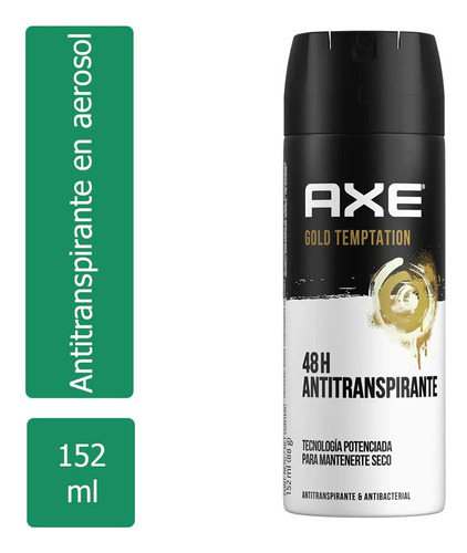 Antitranspirante Axe Goldtemptation Seco En Aerosol Envase C