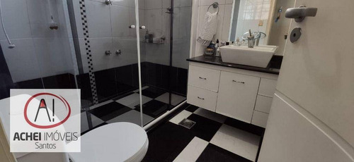 Imagem 25 de 30 de Apartamento Com 2 Dormitórios, 2 Suítes, Frente Mar, 1 Vaga, À Venda, 106 M² Por R$ 990.000 - Embaré - Santos/sp - Ap11433