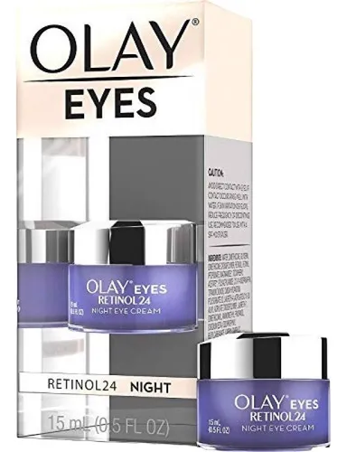 Crema Retinol 24 Eye Night Cream Olay Eyes noche para todo tipo de piel de 15mL/15g 30+ años