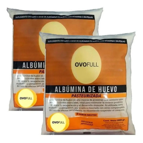 2kg Proteina Clara De Huevo Albumina Ovofull 80%