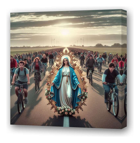 Cuadro 30x30cm Virgen De Lujan Santa Dios Creyentes