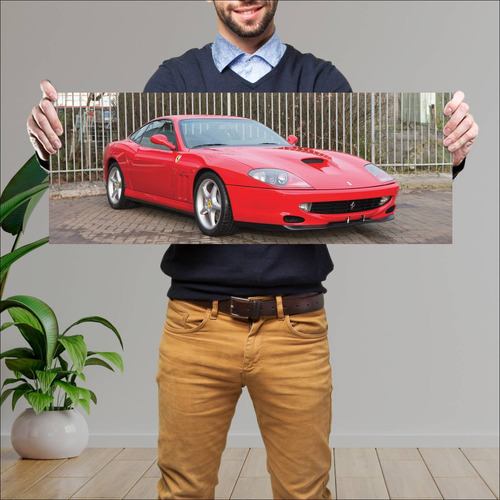 Cuadro 30x80cm Auto 1999 Ferrari 550 Maranello W 314