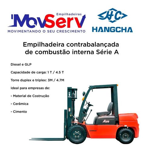 Empilhadeira Hangcha | Gás | Diesel