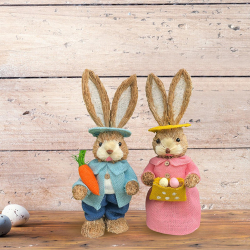 Dibujos Animados 2 Uds De Pascua De Paja Estilo H