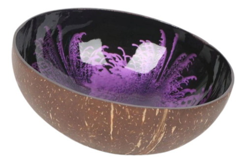 Cuenco Decorativo De Coco Para Llaves, Soporte De Violeta