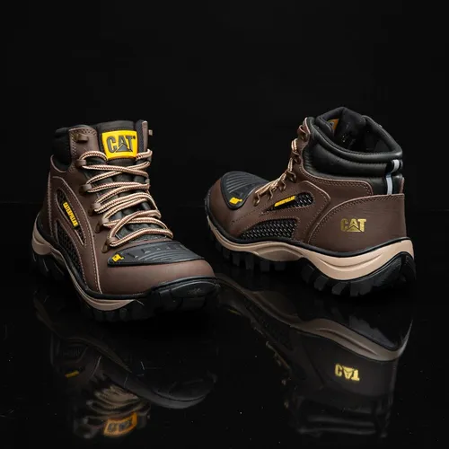 Bota Caterpillar Masculino Motociclista Preta/Semi Impermeável