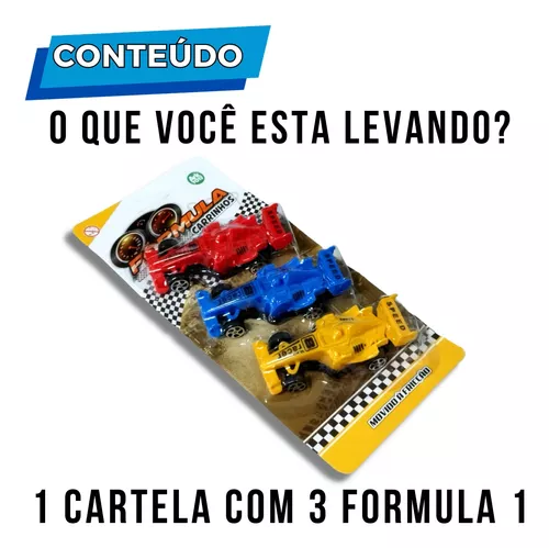 Carrinhos De Brinquedo Formula 1 Carro Corrida F1 Menino Kit